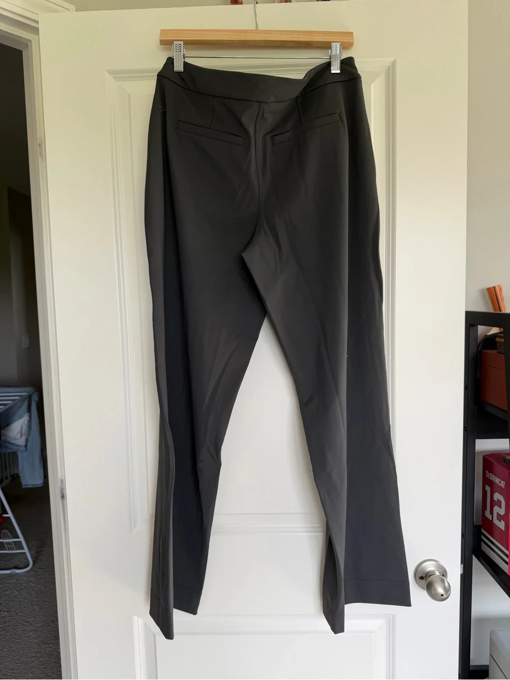 Lululemon Straight-Leg Mid-Rise Pant Full Length *Luxtreme Graphite Grey